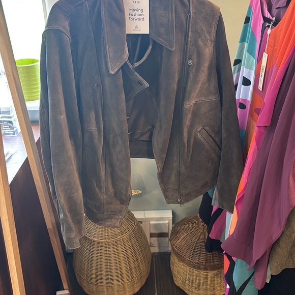 NWT Maha Suede Leather Jacket - Picture 10 of 10